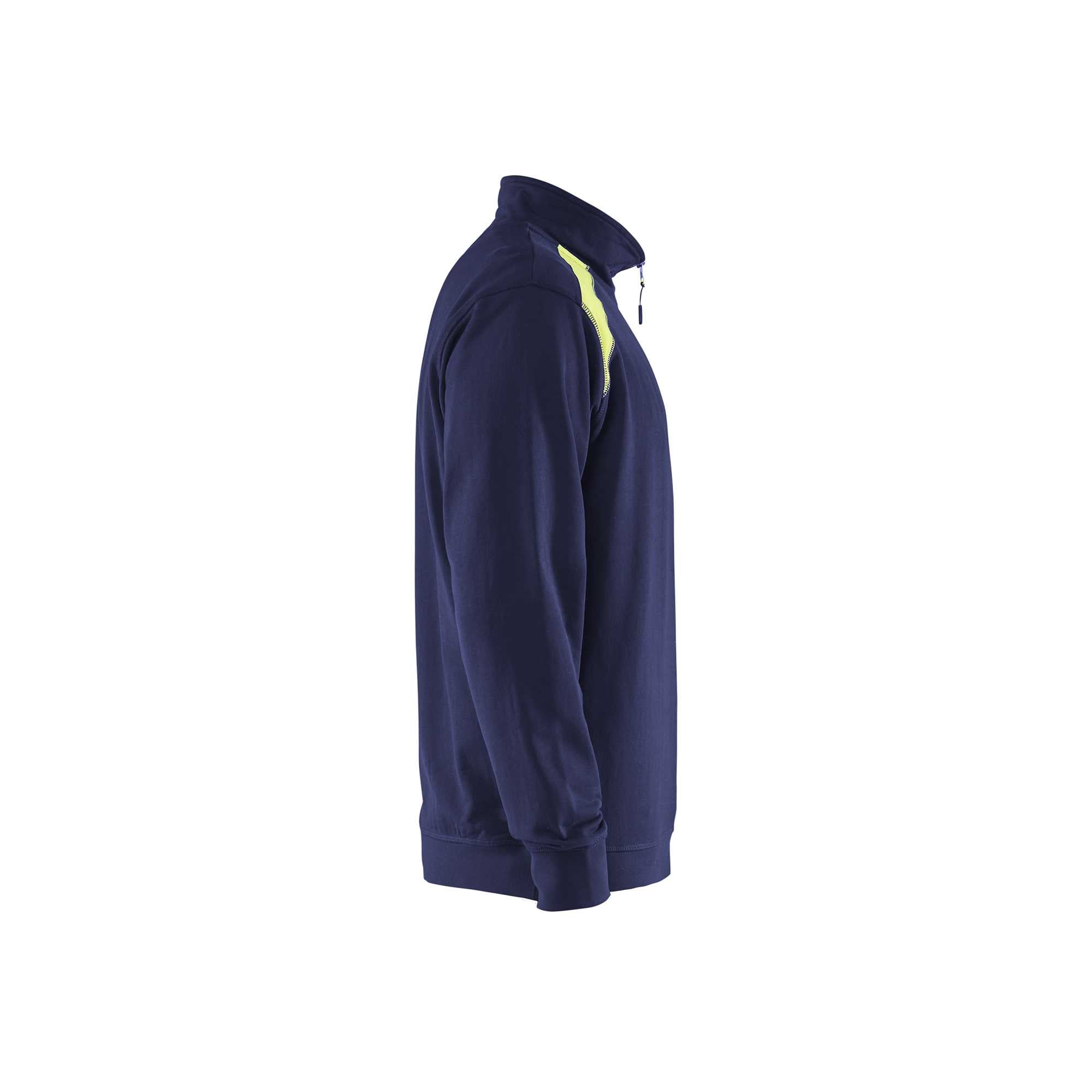 BLAKLADER 33531158 Half Zip 2 Tone Sweatshirt Work Sweatshirt MEN - 100% Cotton